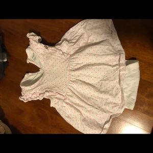 Gap girls romper pink polka dot 18-24m